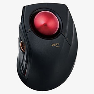 ELECOM チルトホイール・トラックボール搭載ワイヤレスマウス 《EX-G PROシリーズ》 人差し指操作タイプ 2.4GHz・Bluetooth®4.0方式 光学センサー方式 LLサイズ 8ボタン