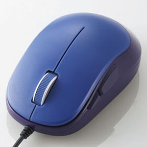 ELECOM 有線マウス 《EPRIMシリーズ》 BlueLED方式 Mサイズ 5ボタン ブルー