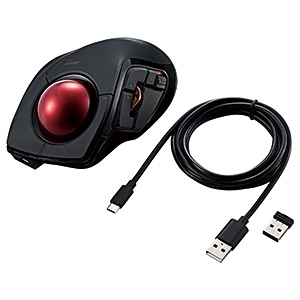 ELECOM トラックボールマウス 《DEFT PRO》 人差し指操作タイプ LLサイズ 8ボタン 有線・無線・Bluetooth®4.0対応